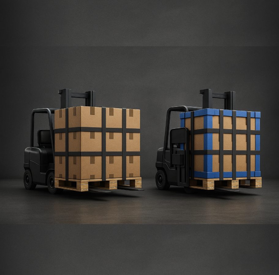 نبشی پلاستیکی در جایجایی با لیفتراک نبشی پلاستیکی در جایجایی با لیفتراک